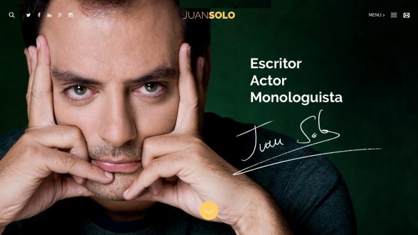 Portada de www.juansolo.es nueva Web de Juan Solo