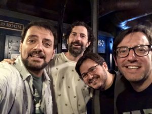 Raúl Massana con Tappy y David Navarro en Beer Station con los Comikazes y Juan Solo
